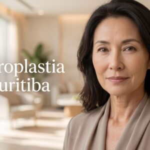 Mulher com olhar iluminado e descansado após realizar a cirurgia de blefaroplastia para correção de pálpebras caídas e bolsas de gordura.